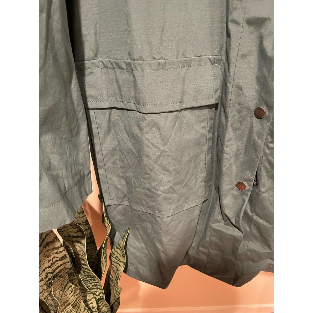 NWT A New Day Women’s Green Water Resistant Trench Coat Jacket - Picture 4 of 7
